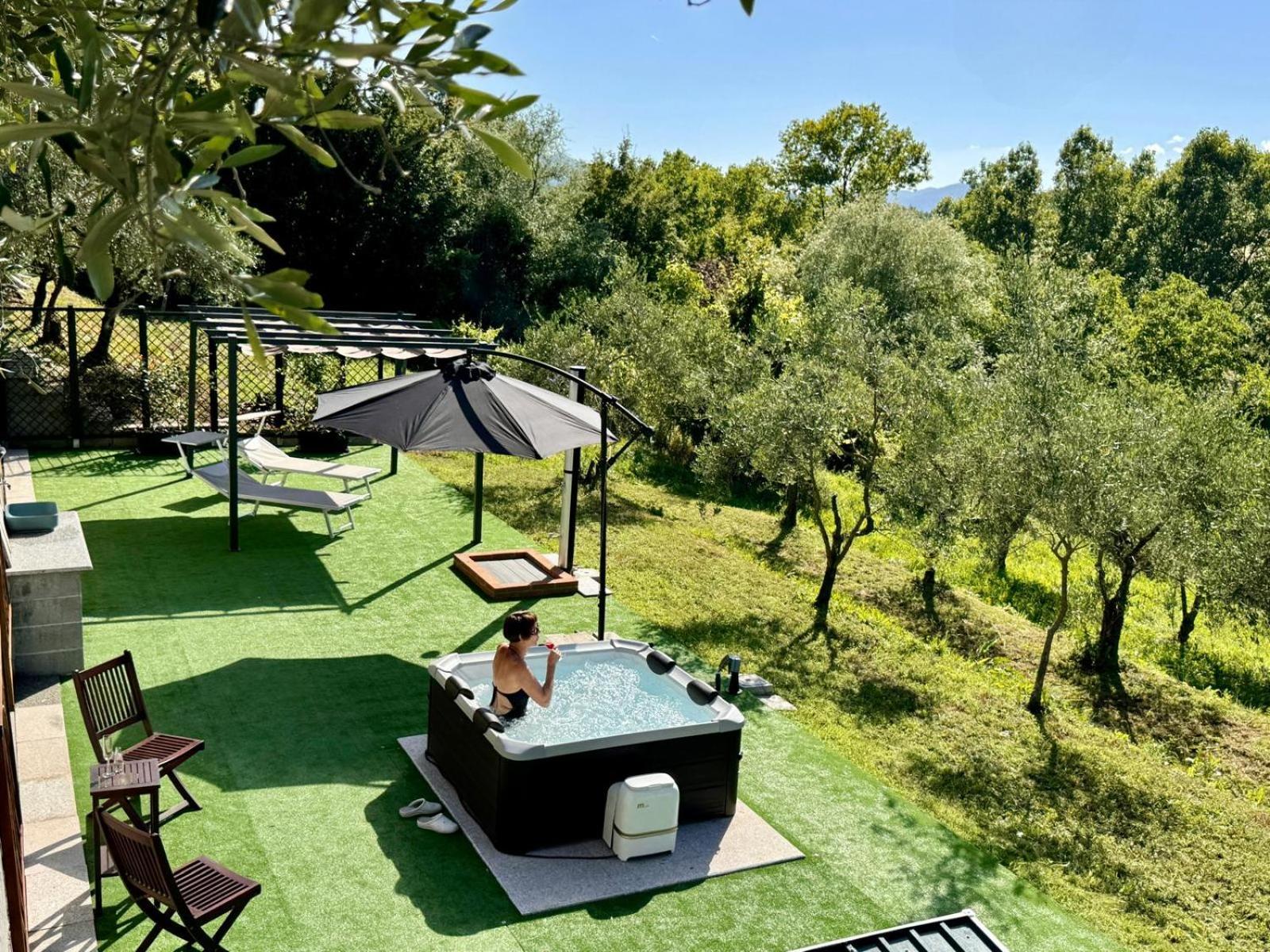 Ferienwohnung Ca' Degli Ulivi Relax Con Idromassaggio Lunigiana Vicino 5 Terre Agnino Exterior foto
